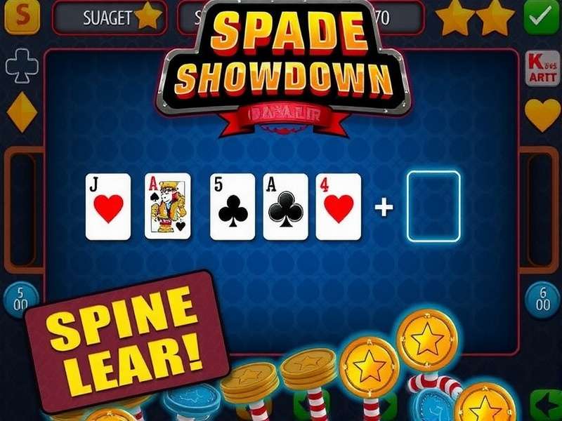 Spade Showdown main game interface Spade Showdown game screenshot